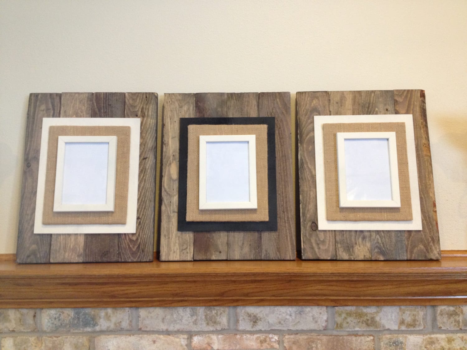 Reclaimed Wood Picture Frame/ Pallet Wood PIcture Frame/