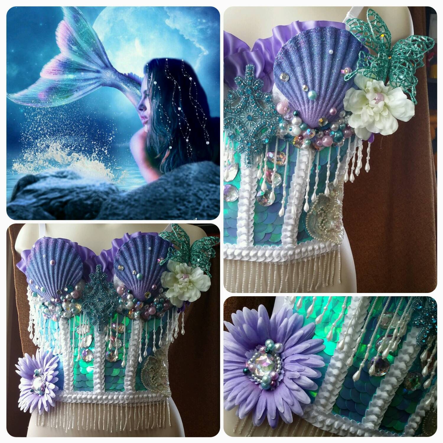 Mermaid corset 32B