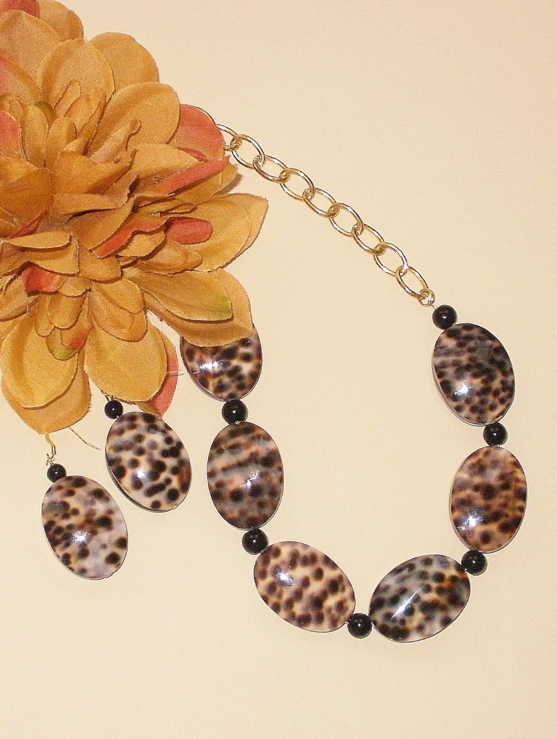 Leopard Necklaces Animal Print Jewelry Brown Jewelry