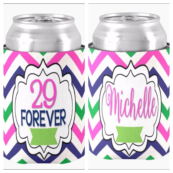 Personalized Birthday Koozie by RebelandSass on Etsy