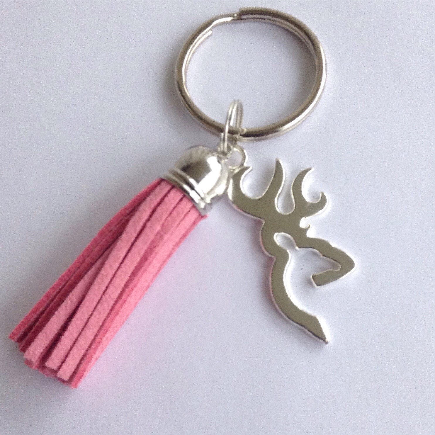 Browning Girl Keychain Country Buck Girl Keychain Silver