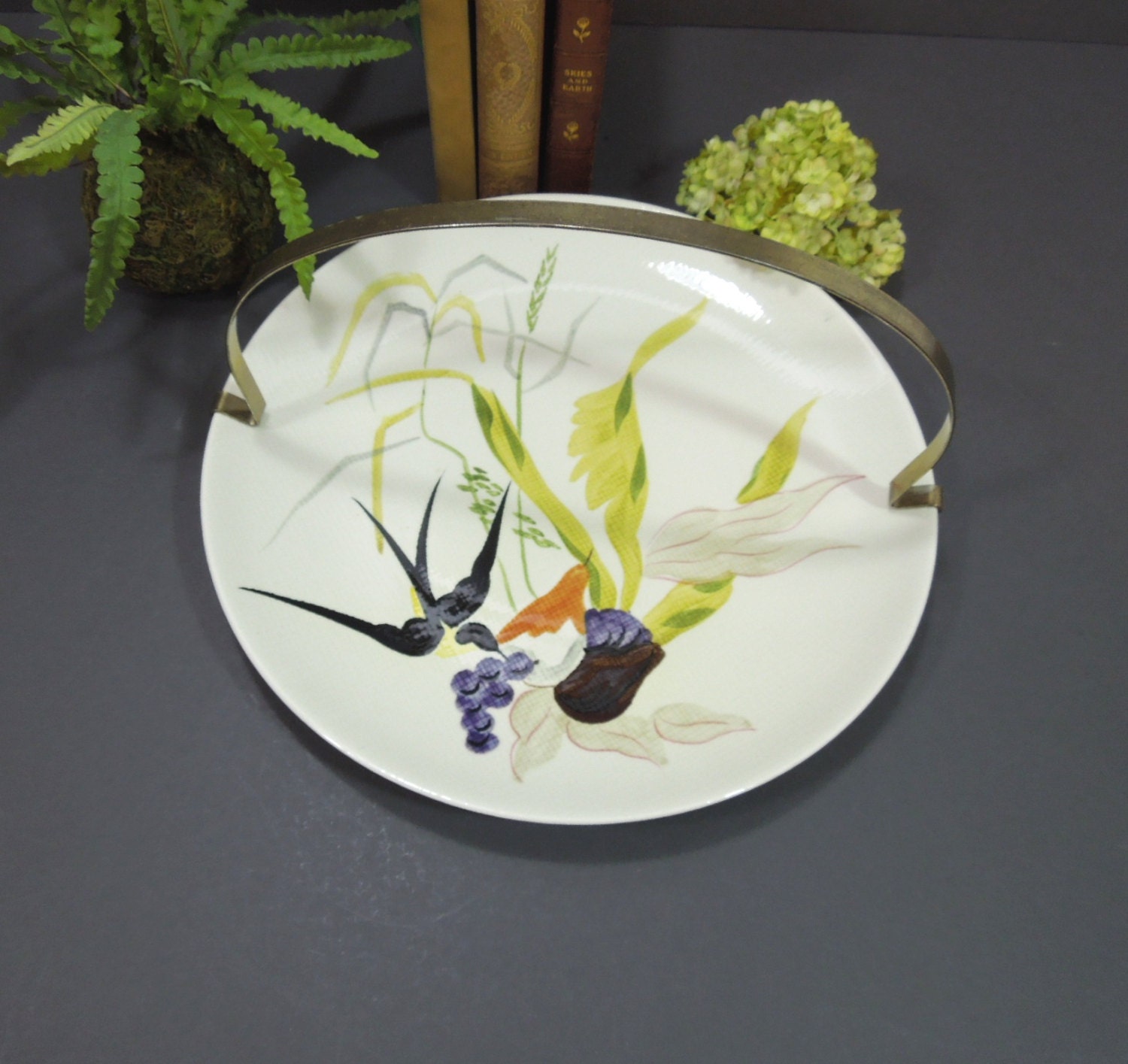 Red wing China platter decorative china plate Capistrano pattern