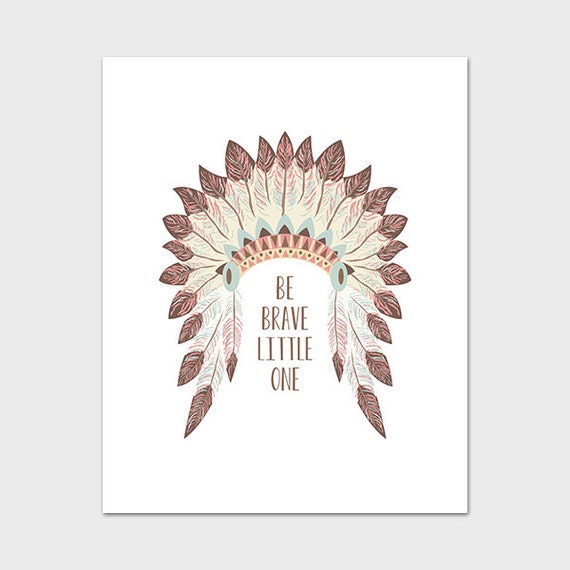 Indian Headdress Printable 8x10 Instant by MossAndTwigPrints