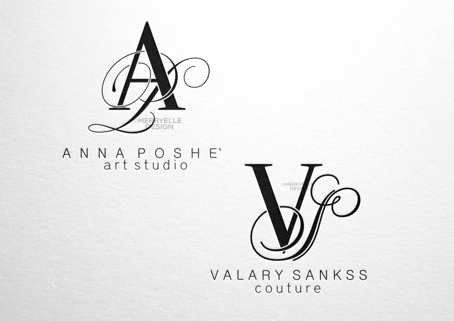 Custom logo design Custom initials logo Luxury logo design