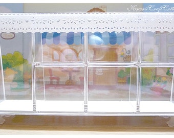 Dollhouse Miniature Cabinet Display Rack Counter Acrylic Showcase Dolls House Miniatures Decoration Show Case 1 Dollhouse Miniature Cabinet Display Rack Counter Acrylic Showcase Dolls House Miniatures Decoration Show Case 1