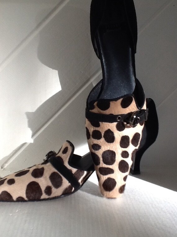 Stuart Weitzman Vtg. Leopard Print Kitten Heel by Squaretoe