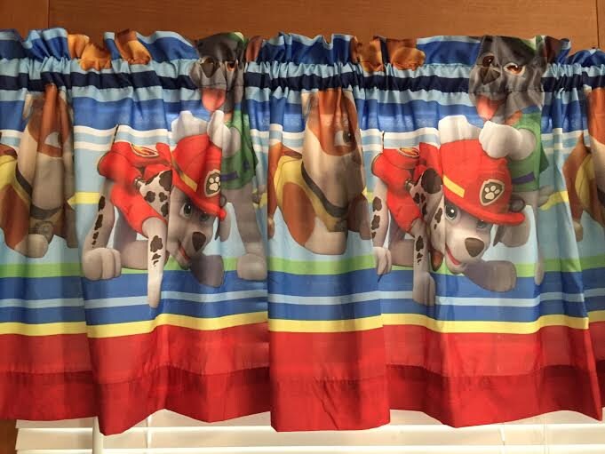 PAW Patrol Window Valance Microfiber Kids Room Play Room