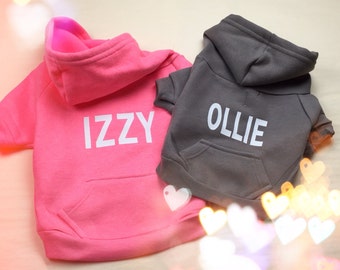 Custom Dog Hoodie Sweater. Dog Zip Hoodie Jacket. Personalized Dog Sweater. Dog Sweatshirt. Dog Jacket. Dog Apparel. Dog Birthday Gift.