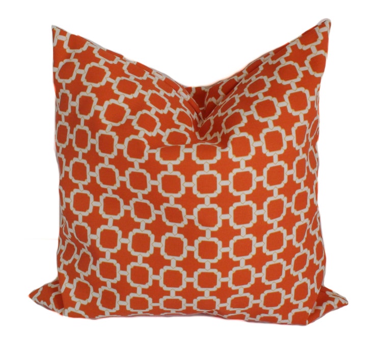 Orange outdoor pillow covers 20x20 Outdoor pillow by PillowCorner