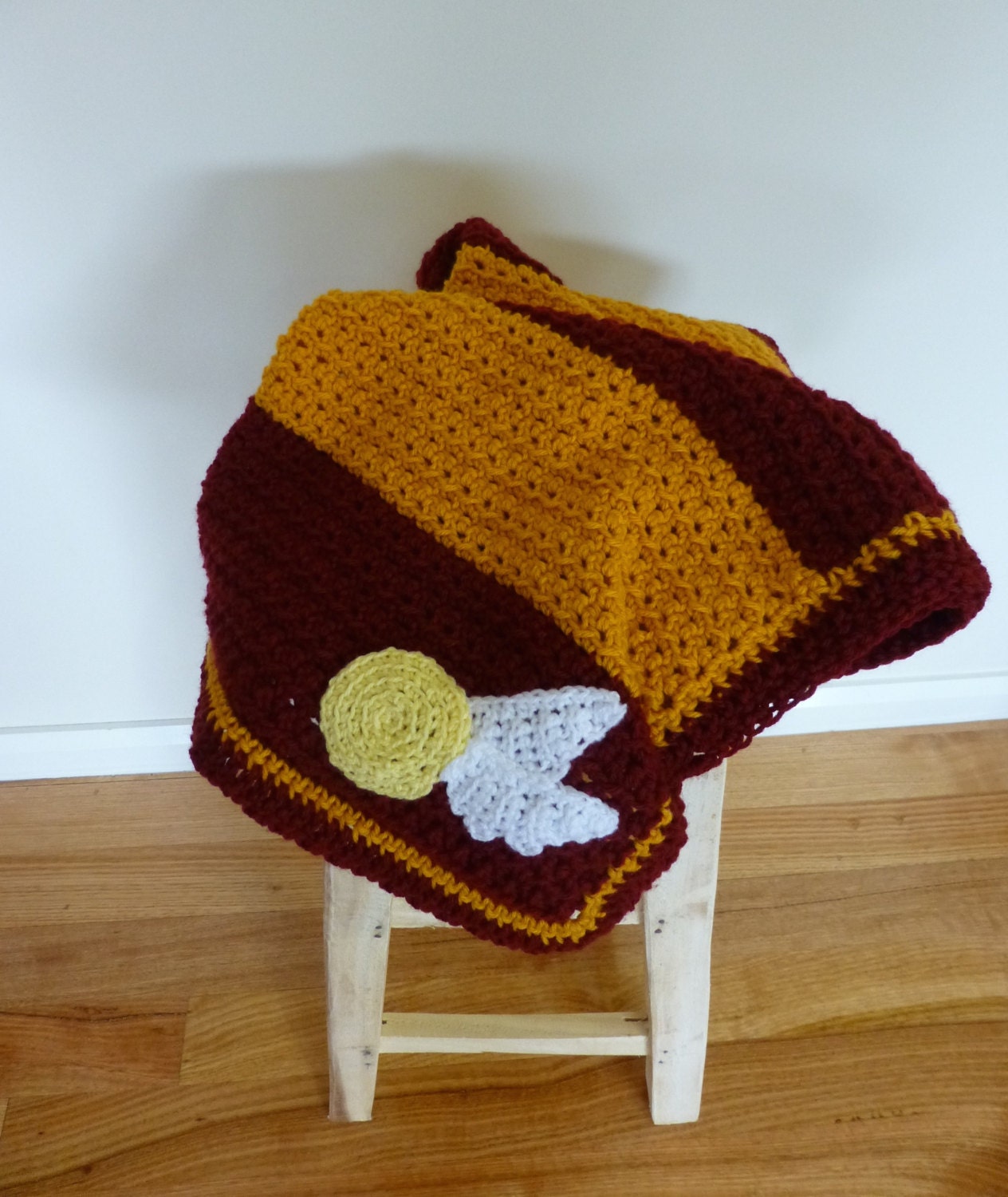 Crochet Harry Potter baby blanket Gryffindor by KitschyHoneybees