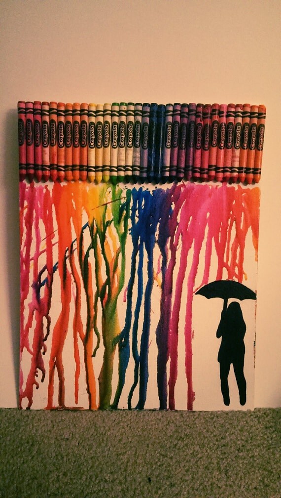 Crayon Art Silhouette Canvas Mixed Media by KaraLynnKinsmanPhoto