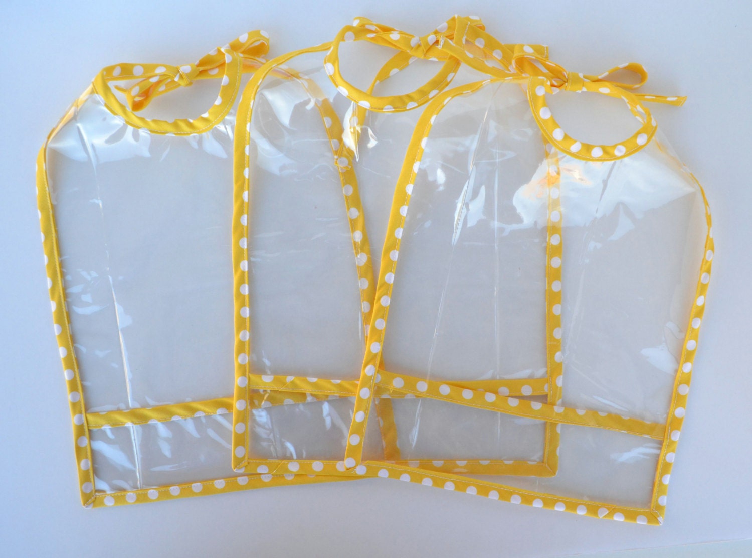 Plastic Baby Bibs Clear Bibs Toddler Bibs Set of 3
