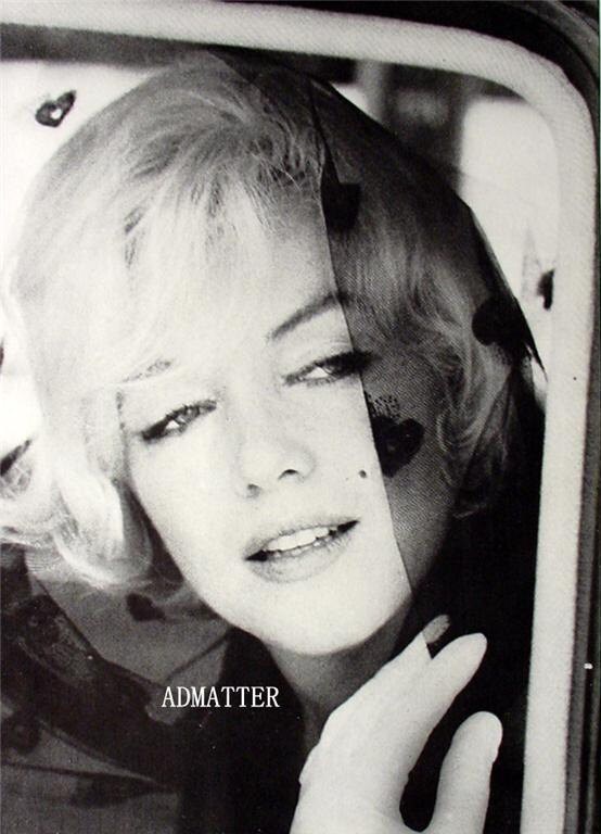 Marilyn Monroe 2 Sided Pin Up Poster Hearts Veil And By Admatter 6107