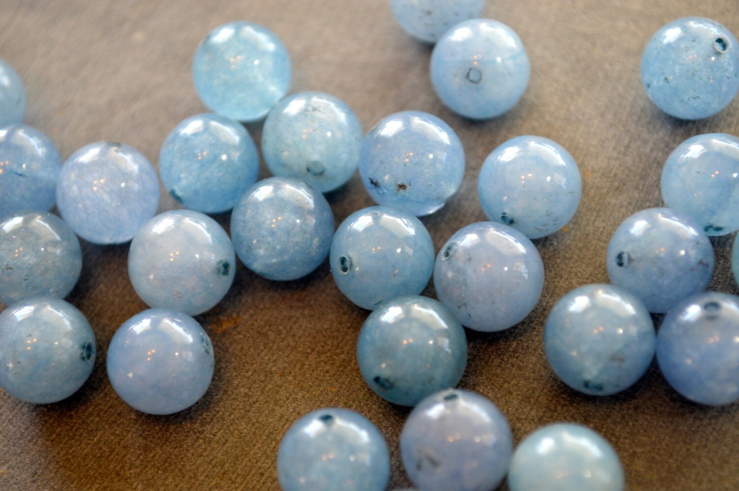 10mm Blue Aventurine Beads Light Blue Gemstone Beads Blue