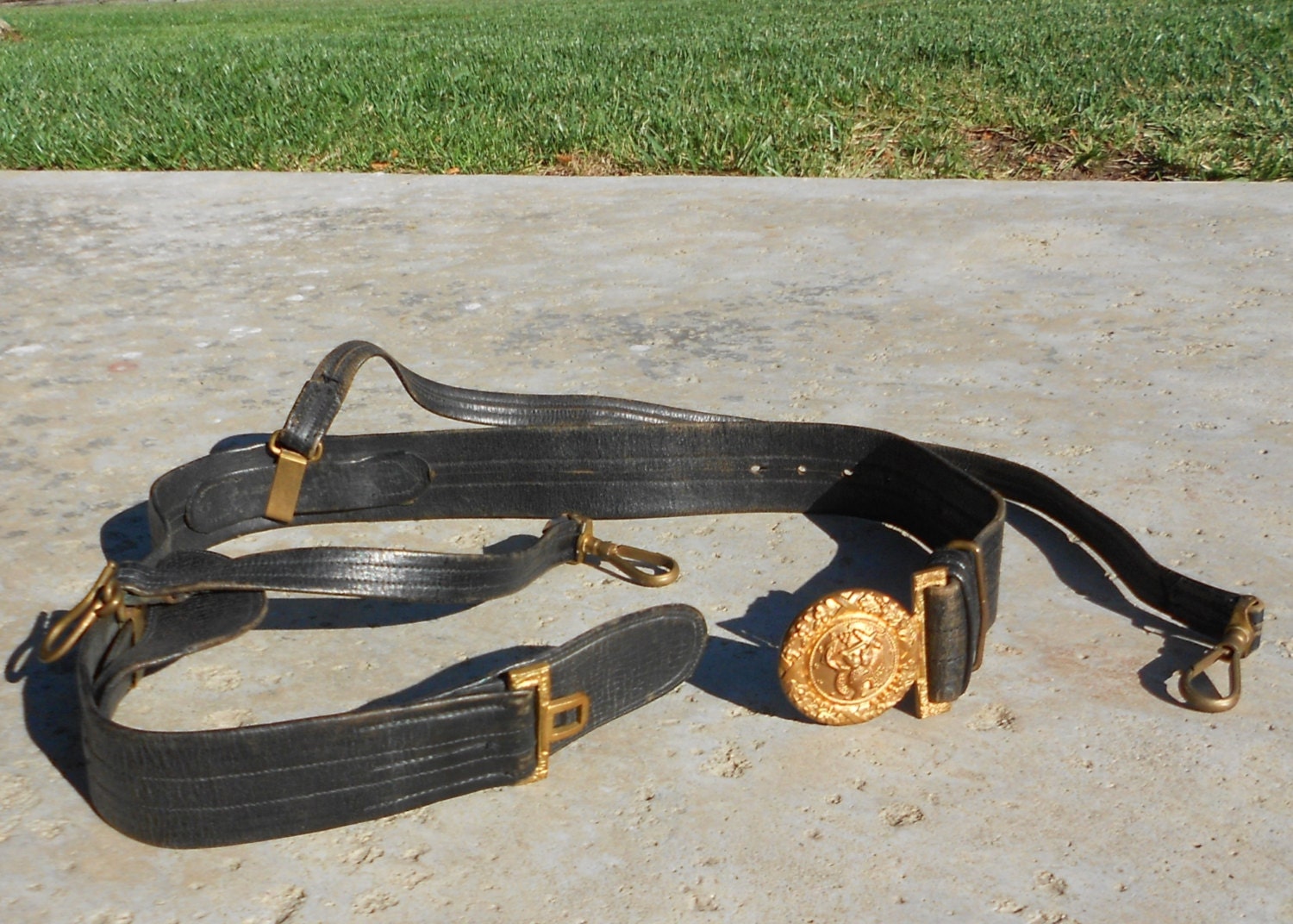 Sword Navy Belt 1900s Officer Belt Sword by ViolasTreasure on Etsy