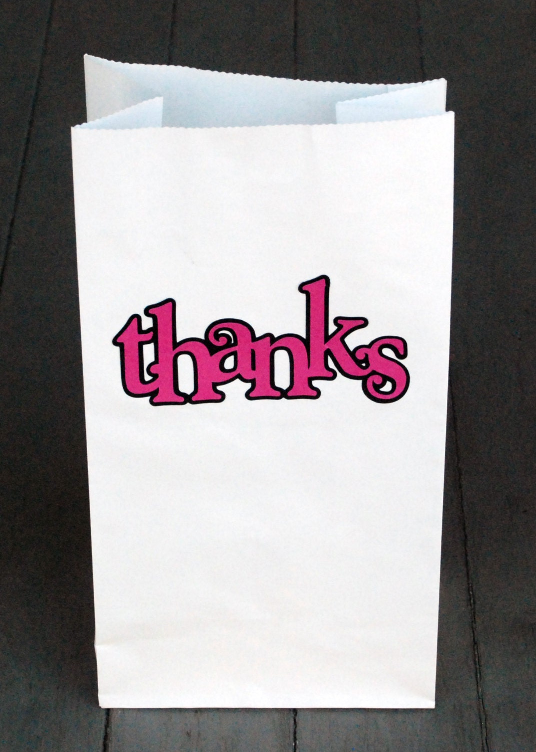 Thank You Paper Bag Thank You Favor Bags Thank You Gift