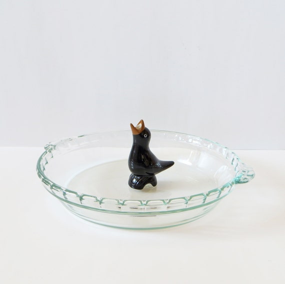 Vintage Black Bird Pie Vent Black Bird Pastry Vent Vintage