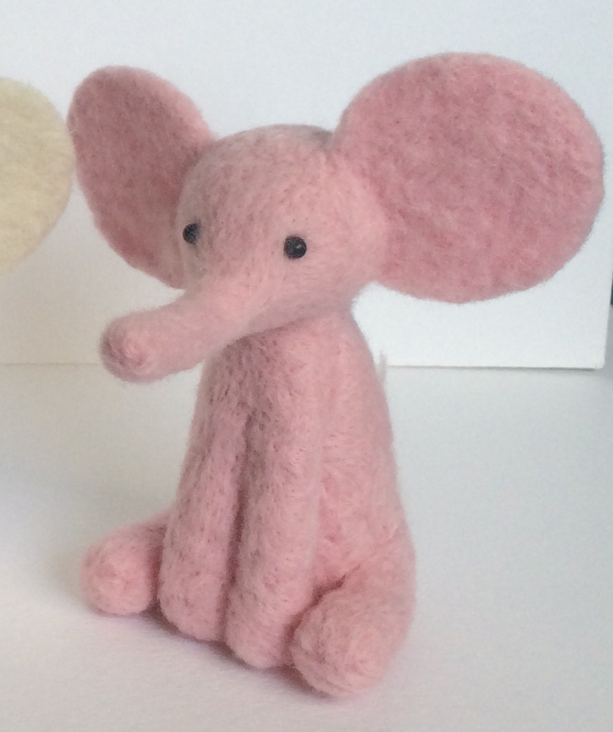 pink elephant needle felt kit starter kit