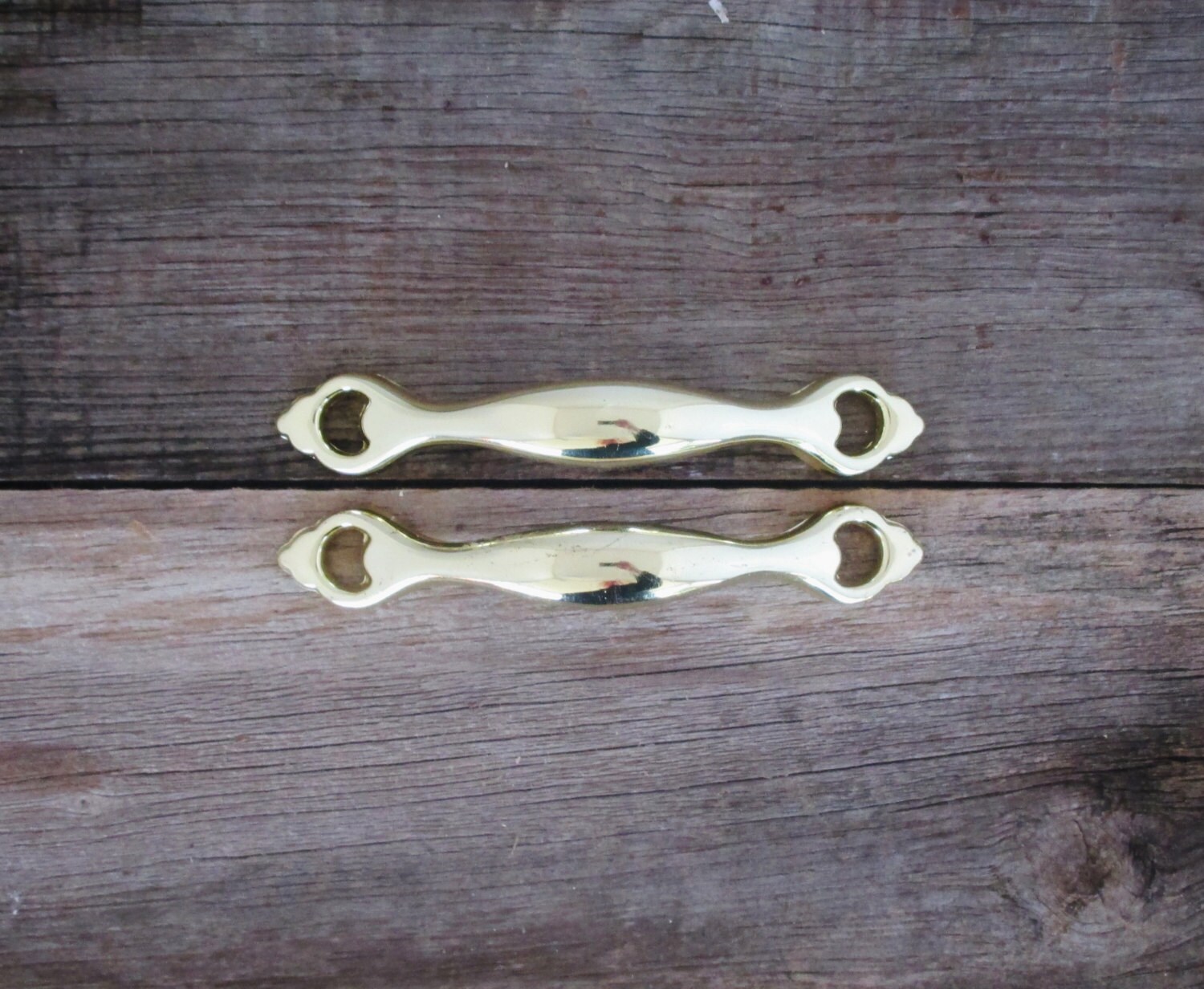 Brass Drawer Handles 2 Mid Century Drawer by TheDustyOldShack