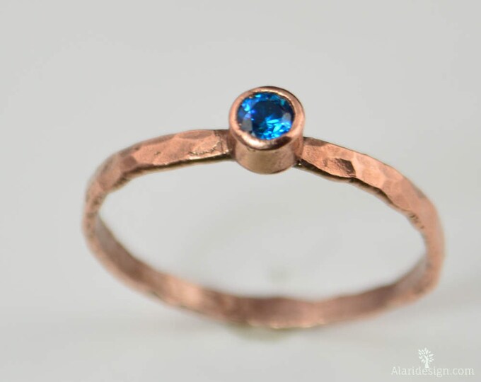 Grab 4 Copper Mothers Rings, Copper Mothers Rings, Copper Gemstone Rings, Raw Copper Ring, Copper Stacking Rings, 4 Stone Copper Rings