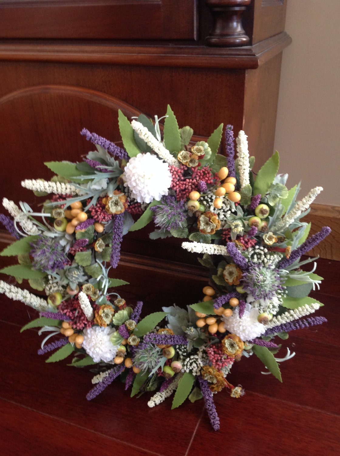 Beautiful Wild Flower Wreath 17 Wreath is by madisonCornerGiftLLC