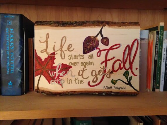 Life starts all over again... mixed media painting on wood