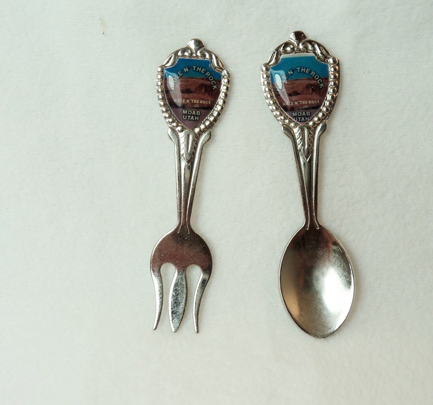 Vintage Miniature Fork and Spoon set of by MontanaYogoSapphires