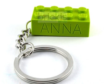 LEGO® keychain personalised with name engraved