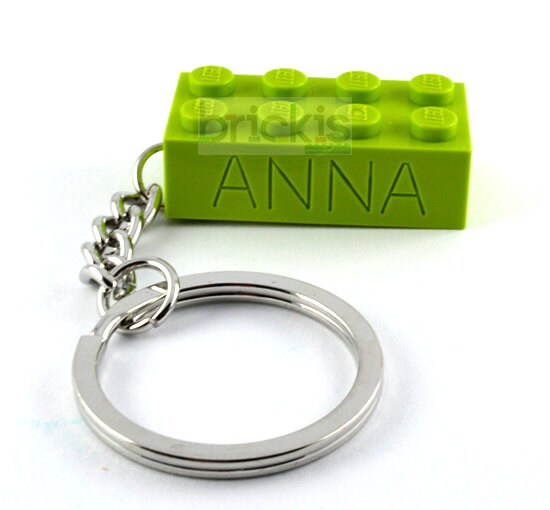 LEGO® keychain personalised with name engraved