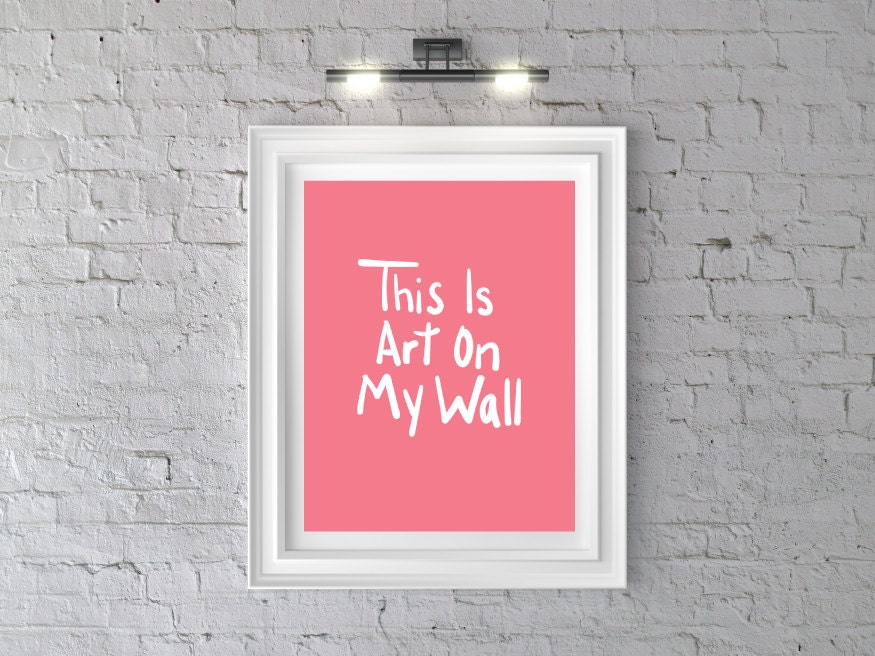 Funny Wall Art PrintFunny Wall DecorHome Office by OkSillyInk