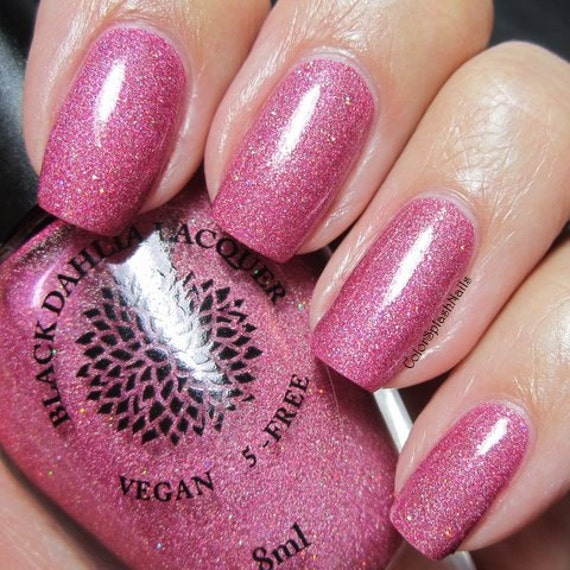 Shimmer Holo Micro Glitter Nail Polish by by BlackDahliaLacquer