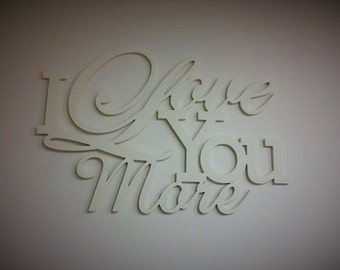 Love You More Wall Art i love you more sign | etsy Love You More Wall Art i love you more sign | etsy