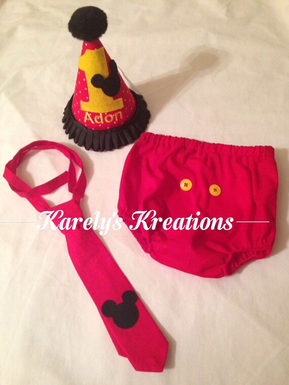 mickey mouse smash cake outfit