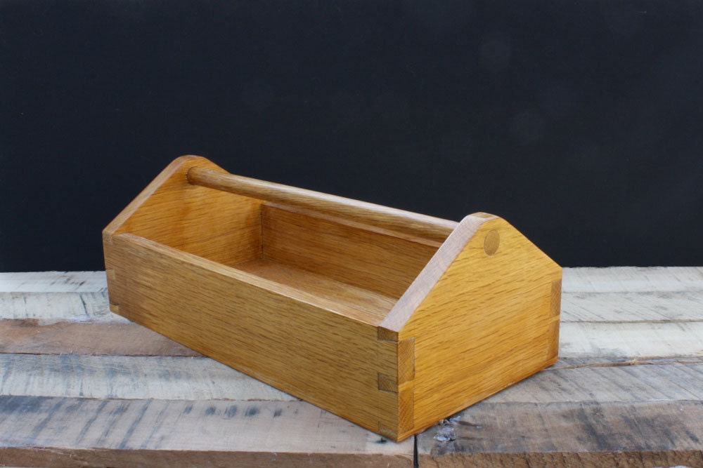 wood tool box dovetail wood box hand cut dovetails oak tool