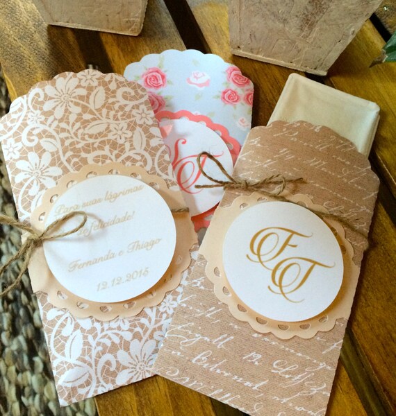 Tears of joy Tissue Packs Wedding Tissues Happy by BetsysArtCo