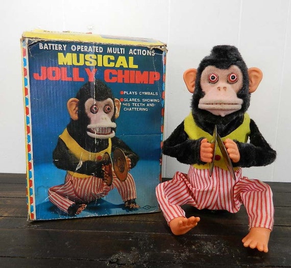 Musical Jolly Chimp in Original Box Made in Korea Great