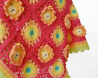 Teddy Bear Crochet Baby Blanket pdf pattern & step-by-step
