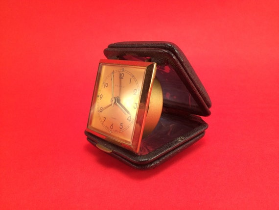 Vintage 7 Jewels Rensie Travel Clock