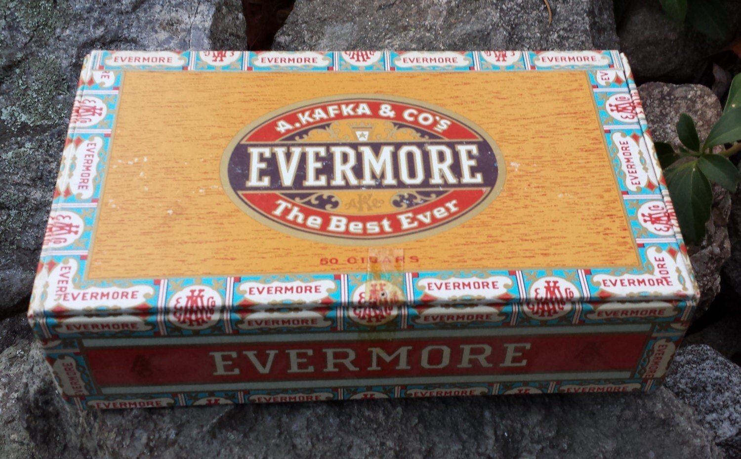 Vintage Collectible Cigar Box National by NorthernVintageFinds