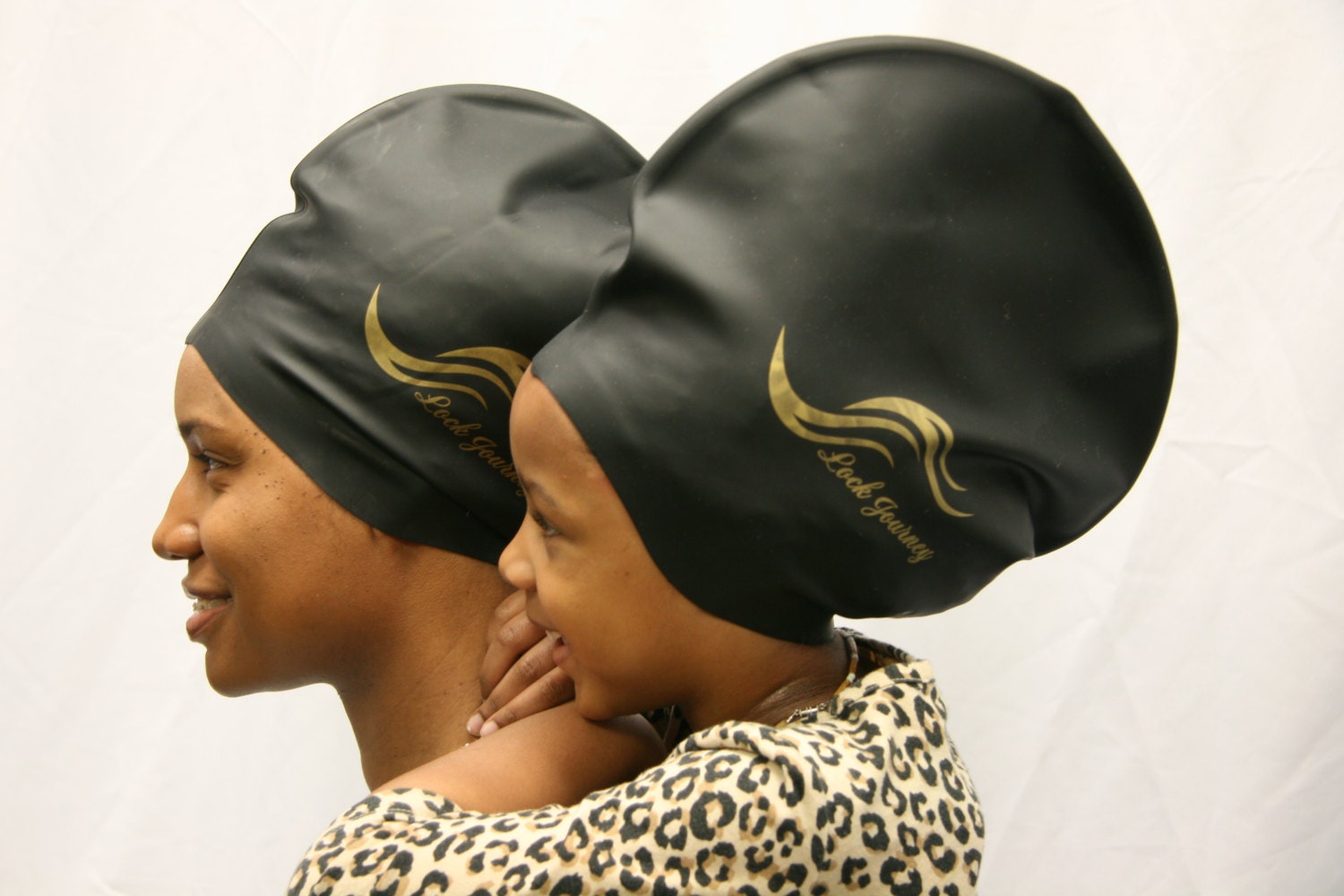 XL Dreadlock Swim Cap BLACK