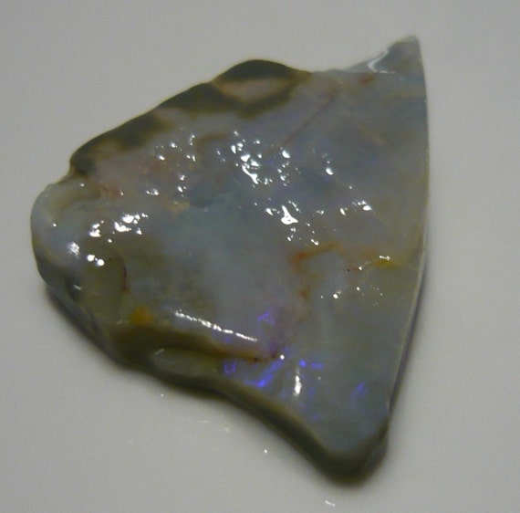 AUSTRALIAN BLACK OPAL rough raw roh 37 x 25 x 7 mm by ROUCUTGEMS