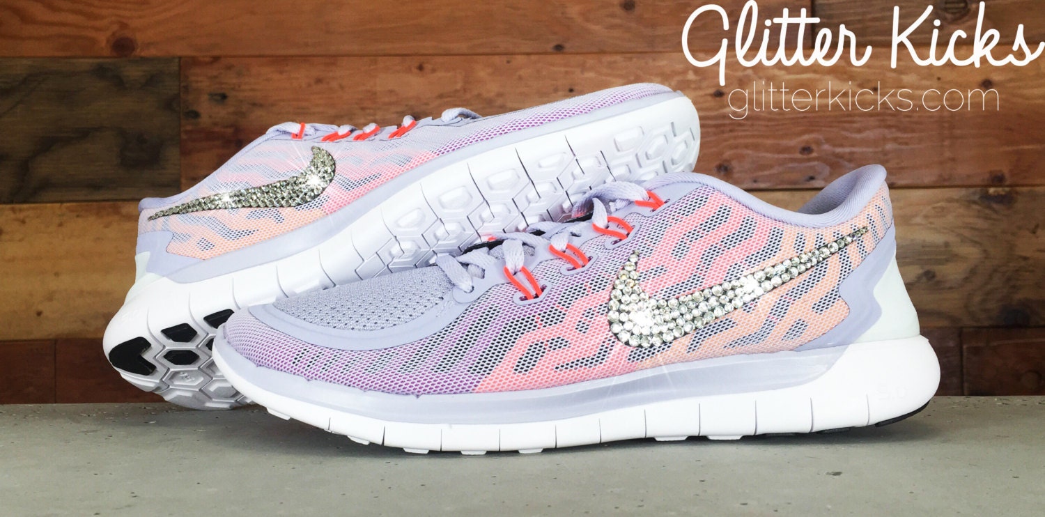 Bling Nike Free 5.0 Glitter Kicks With by ShopGlitterKicks on Etsy