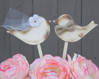 Lovebirds Wedding Cake Toppers, Rustic Cake Toppers, Bird Wedding Cake Toppers, Country Wedding Cake Decorations, Cake Toppers for Wedding