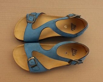summer sale 20% Off, Free Shipping, vegan, vegan Sandals, Summer Shoes, blue Sandals, Straps Sandals vegan TIGRIS BLUE