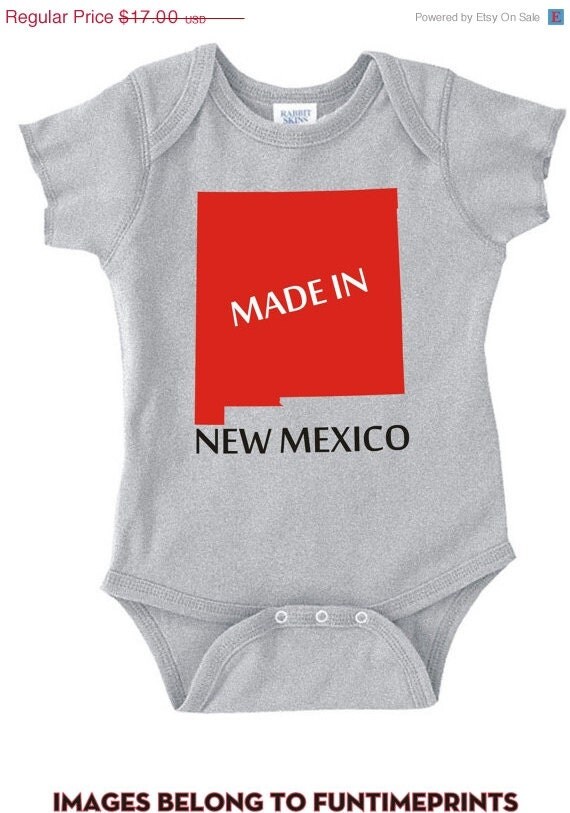 SALE MADE In NEW Mexico fun state map T-Shirt or by FunTimePrints