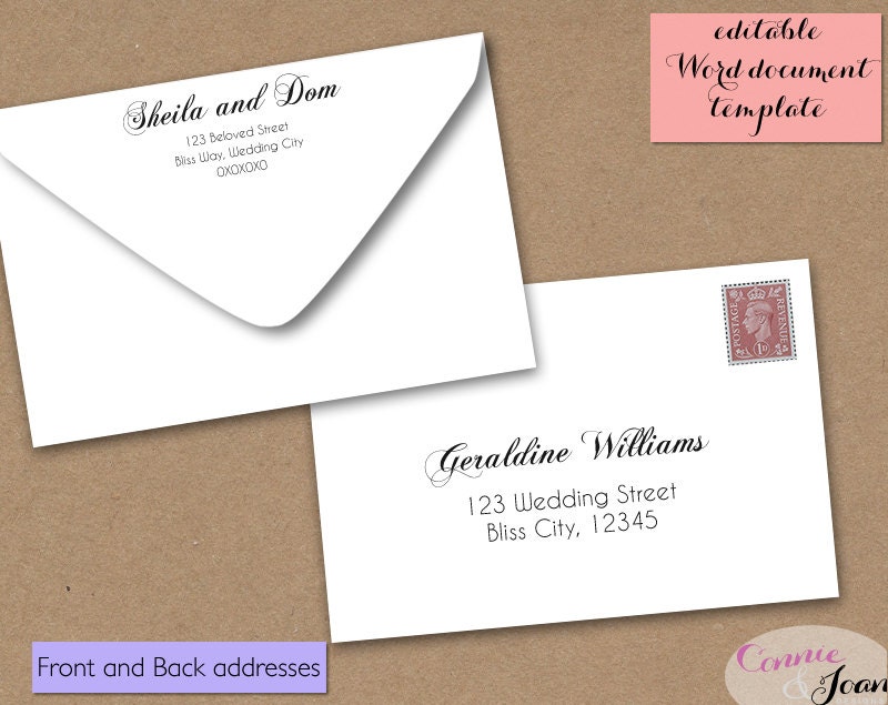 Rsvp Envelope Template Printable Wedding 4x6 Envelope Template Rsvp By Connieandjoan Rsvp Envelope Template Printable Wedding 4x6 Envelope Template Rsvp By Connieandjoan