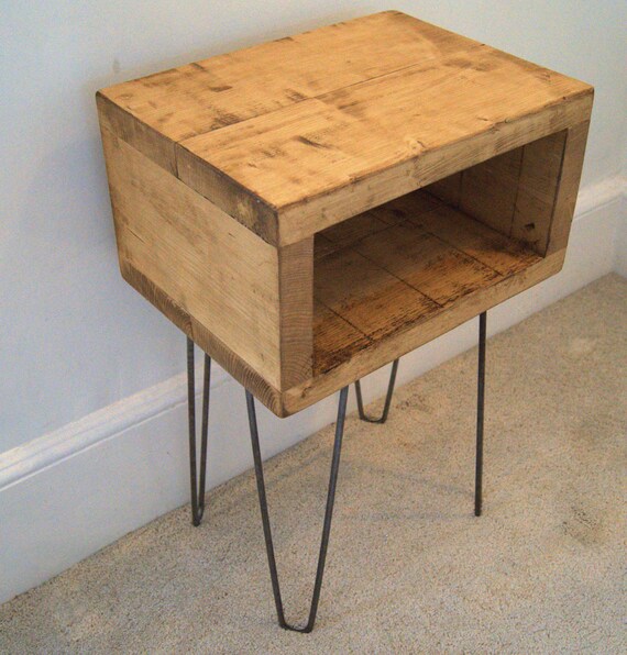 Industrial Bedside Table Beautifully Handmade