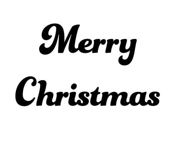 MC17 Reusable Laser-Cut Stencil Merry Christmas