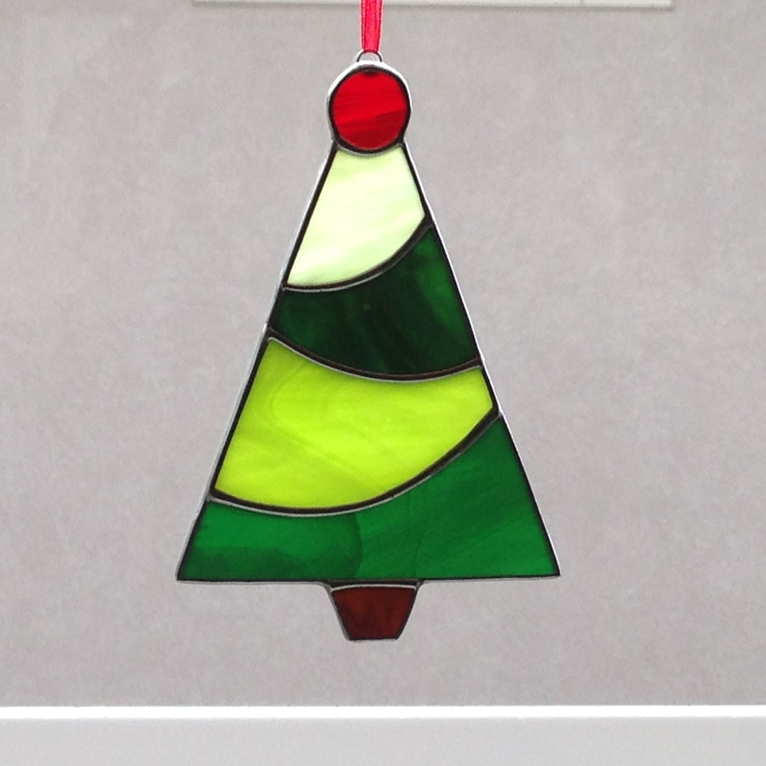 stained glass christmas tree ornament suncatcher stained glass christmas tree ornament suncatcher