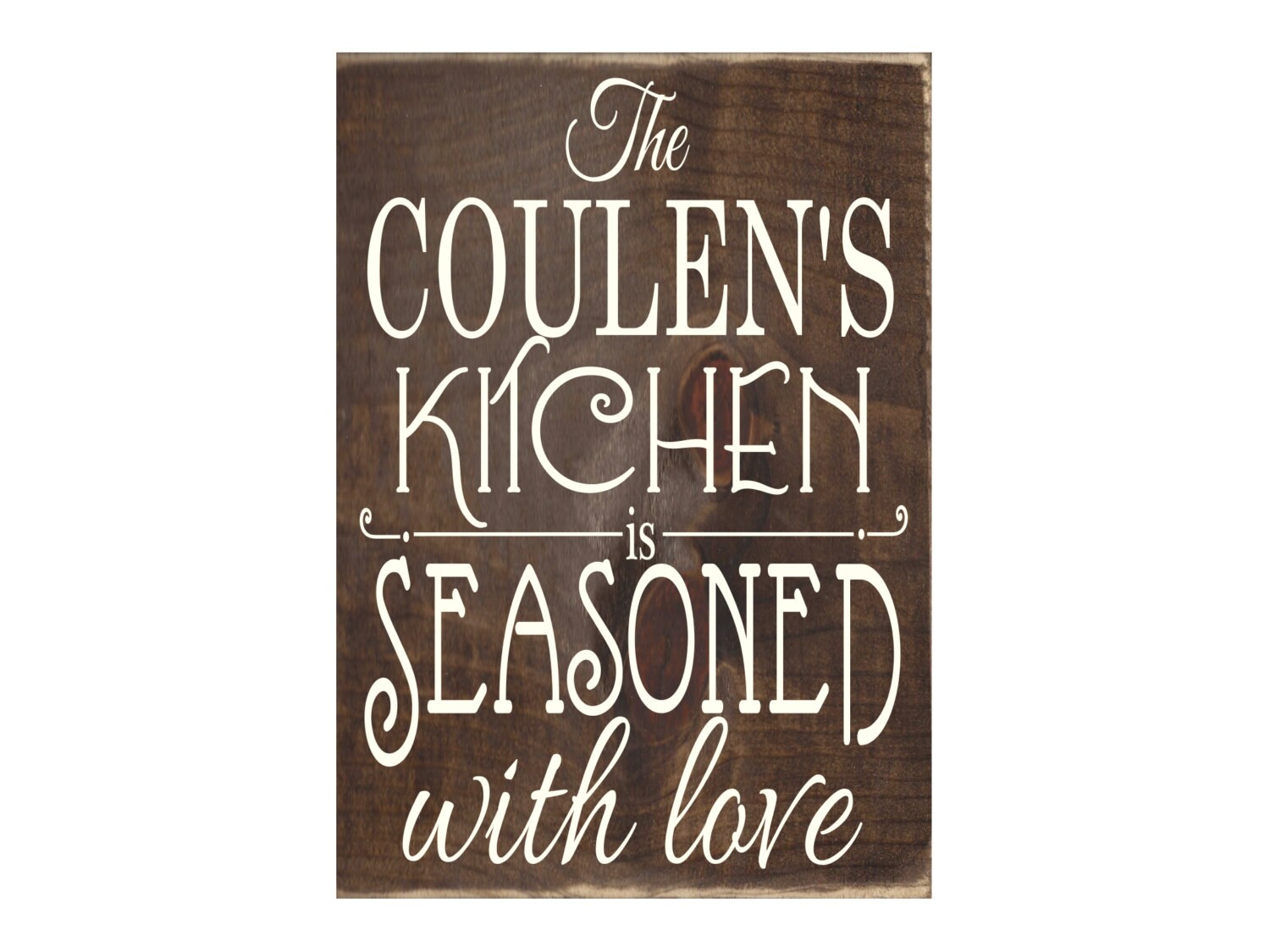 Personalized Custom Kitchen Wooden Plaque / by InTheDustDesigns